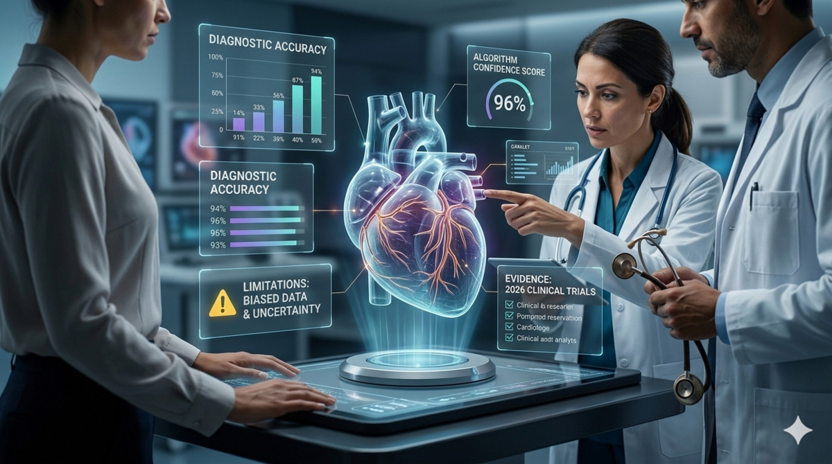IA no diagnóstico cardiológico: evidências e limitações em 2026